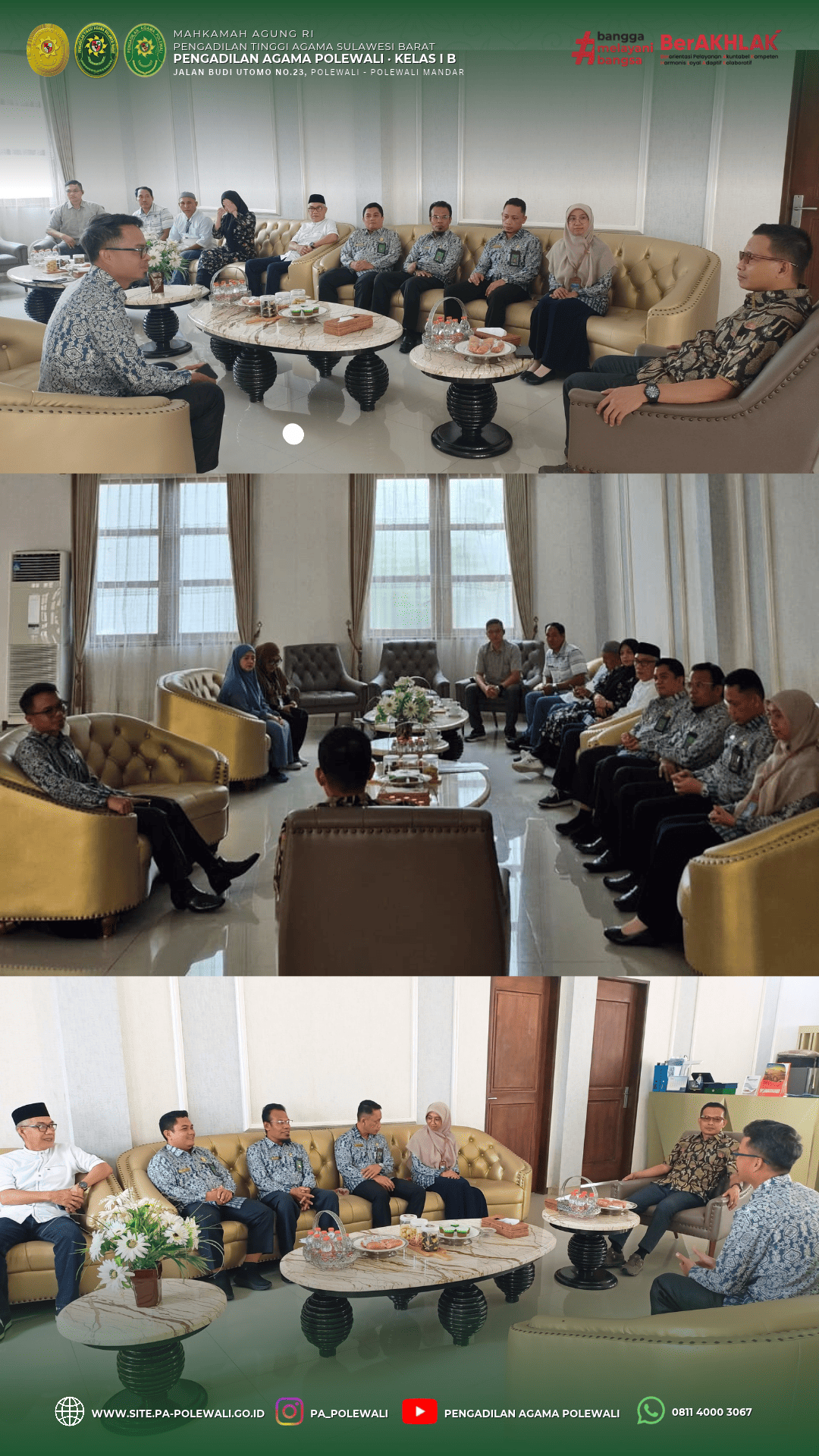 KEGIATAN KANTORAudiensi dgn Bupati Polman1