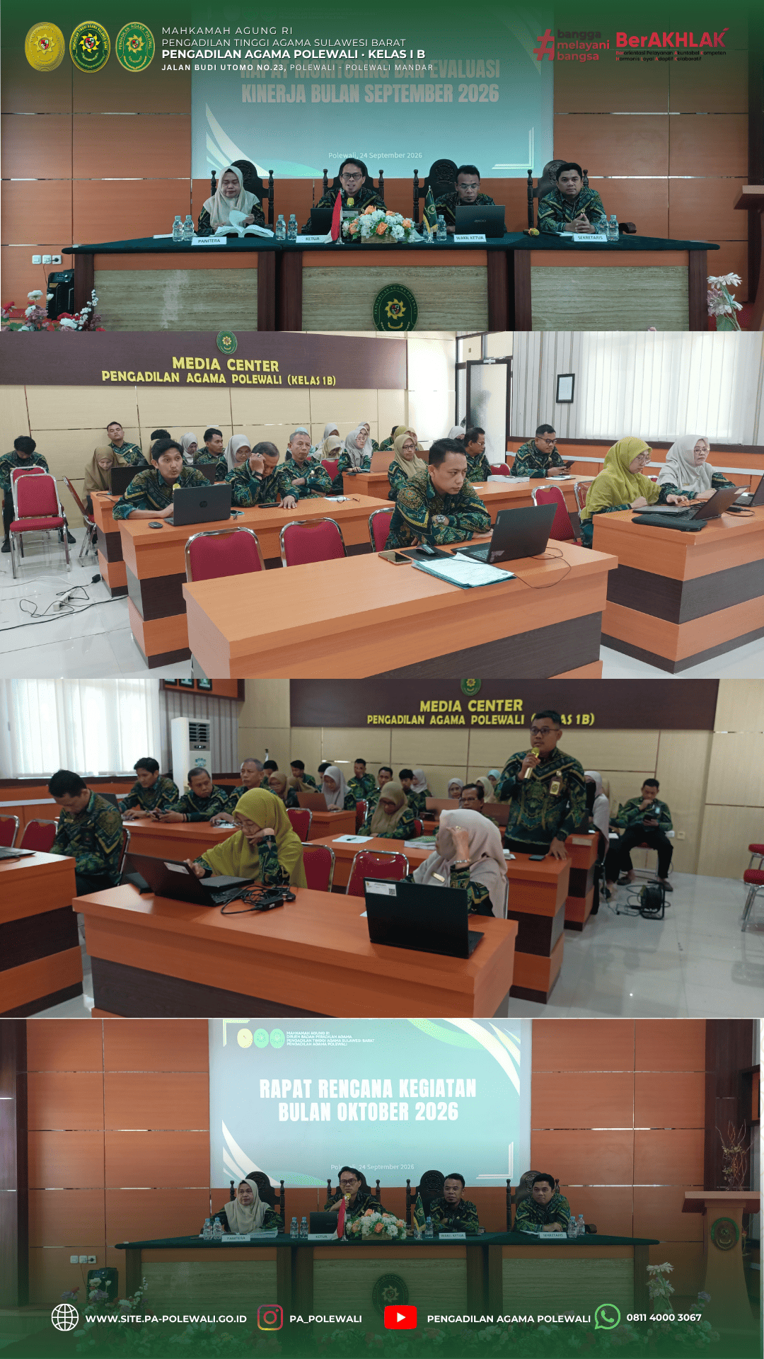 KEGIATAN KANTOR Monev kinerja sept1